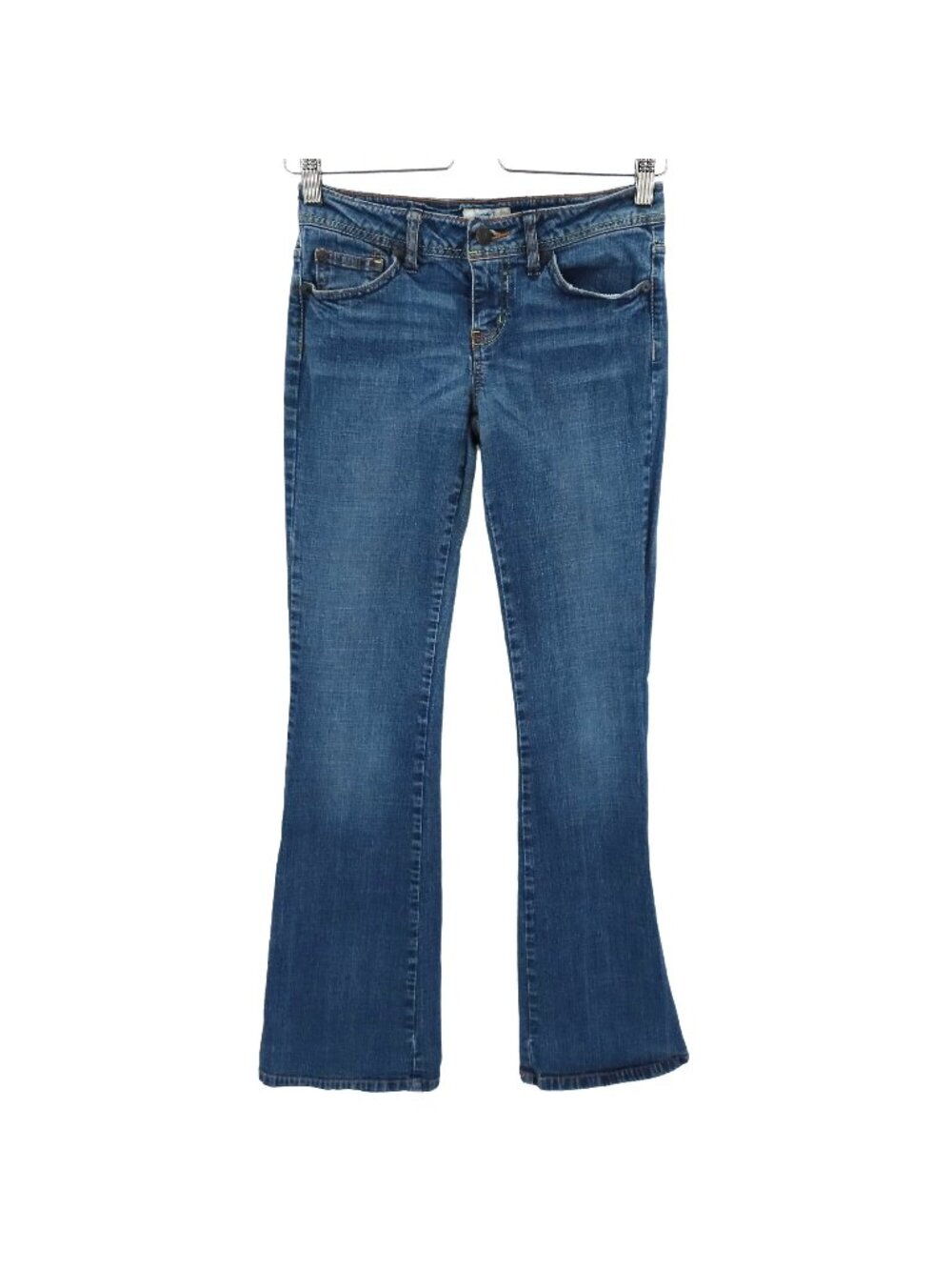 SO Juniors 1 Average Low Rise Medium Blue Wash Denim Jeans Y2K Cotton Blend